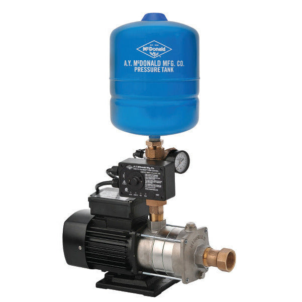 A.Y. McDonald DuraMAC residential booster pump with pressure tank