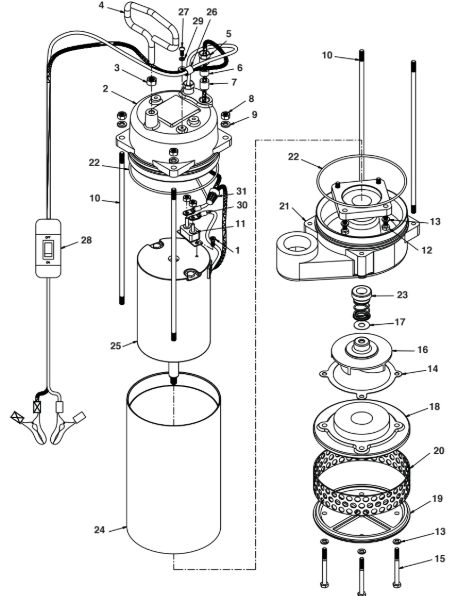303022 Repair Parts | Grinder Pump