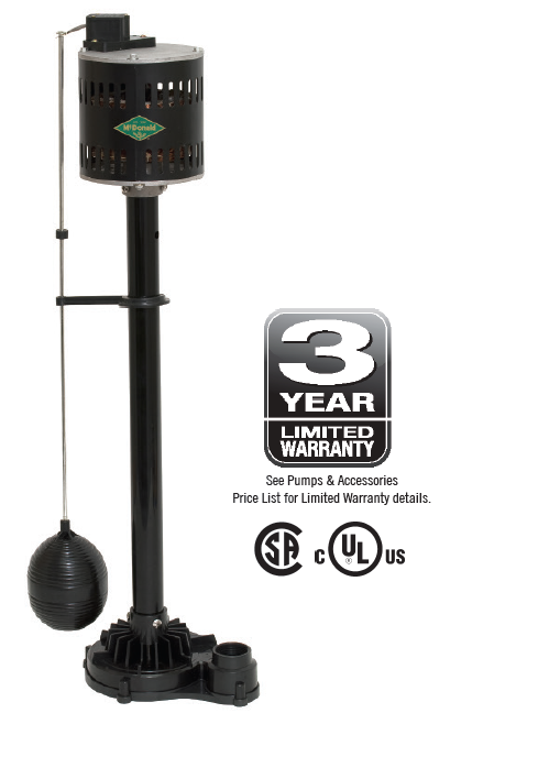 5033PVPD DuraMAC Pedestal Pump 1/3 HP Thermoplastic