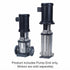 Grundfos CRN 10 vertical multistage pump end, motor not included