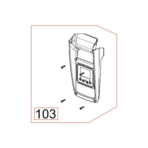 DAB Esybox Max spare part SP00007138, HMI Display Assembly, exploded-view drawing with position number