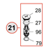DAB Esybox Mini3 spare part SP00002197, Complete Non-Return Valve, exploded-view drawing with position number