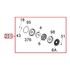 DAB Esybox spare part SP00000158, Complete Hydraulic Kit, exploded-view drawing with position number