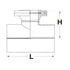Dresser LS-2 Weld Hot Tap Fitting dimension drawing