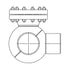 Dresser LS-2 Spherical Hot Tap Fitting dimension drawing