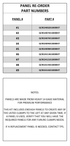 Dresser Quick-Cam Emergency Repair Clamp Kit and Replacement Panels specification table