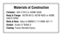 Dresser Style 128 Flange Adapter specification table