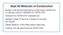 Dresser Style 65 Compression Fittings specification table