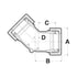Dresser Style 90 Compression Fittings dimension drawing