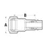 Dresser Style 90 Universal Compression Fittings dimension drawing