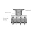 Dresser Triple Tap Mechanical Joint Tapping Sleeve dimension drawing
