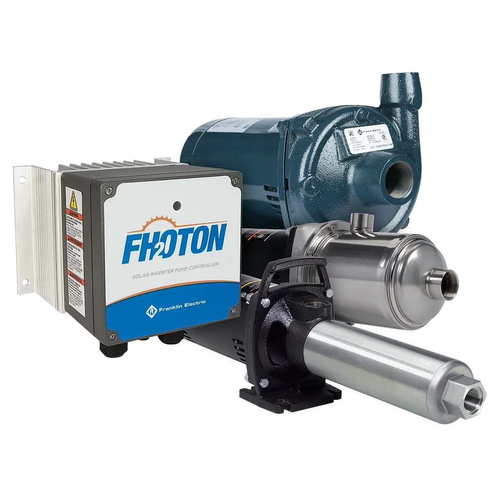 Franklin Electric Fhoton surface solar pump package with controller and pump
