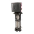 Grundfos CRE 5 variable-speed vertical multistage centrifugal pump with an integrated MLE motor drive, shown with 1 1/4 in ANSI 250 lb flanged connections
