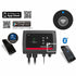 Grundfos CU 302 control unit with pairing QR code and a smartphone running the Grundfos app
