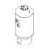 Grundfos GFXA-HP expansion tank (drawing)