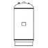 Grundfos GNTA ASME diaphragm expansion tank, representative drawing