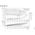 Grundfos NK 040-150 performance curves, 1750 RPM, 60 Hz