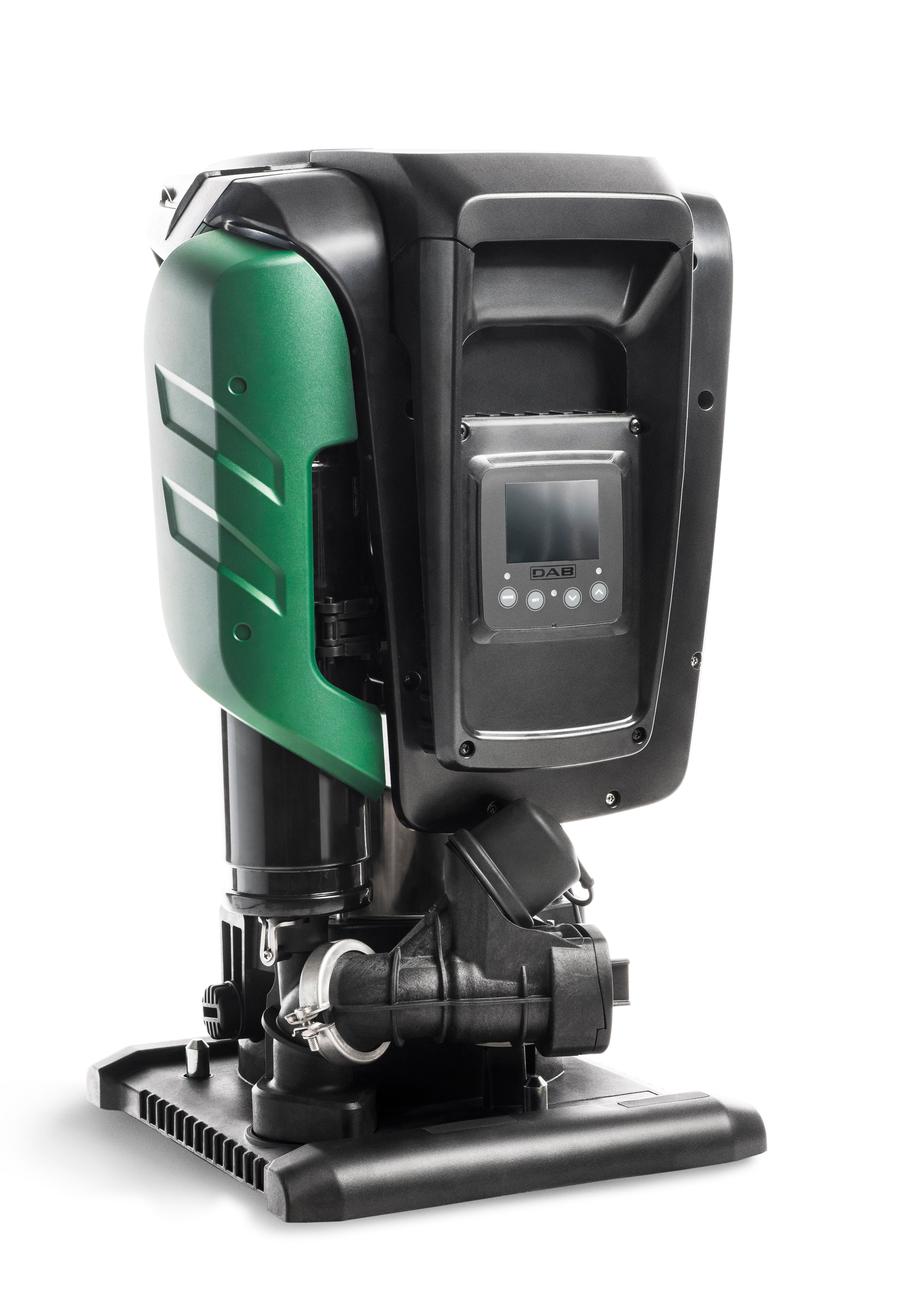 DAB Esybox Max commercial variable speed booster pump without dock, on its mounting base