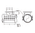 JCM 412 Fabricated Steel Tapping Sleeve - parts callout drawing