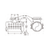 JCM 419 Fabricated Steel Tapping Sleeve - parts callout drawing