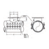 JCM 422 Tapping Sleeve for PVC and Steel - parts callout drawing