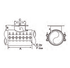 JCM 432 All Stainless Steel Tapping Sleeve - parts callout drawing