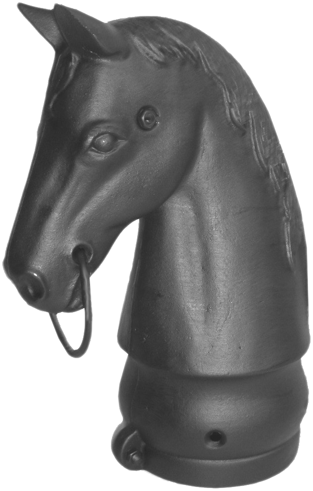 Monitor Ornamental Iron Horse Head - Cast Iron