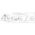 PR4 wheeled shroud dimension drawing: 4.500 in O.D. body, overall length = pump and motor + 8-1/8 in
