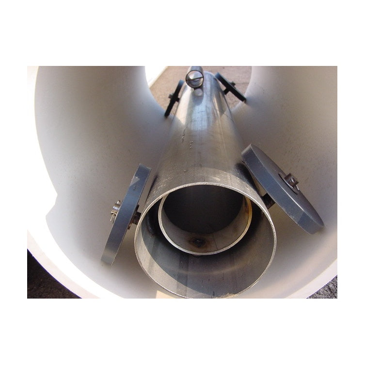 Watermain Supply PR4 4 in stainless steel wheeled shroud in a landfill side-slope riser