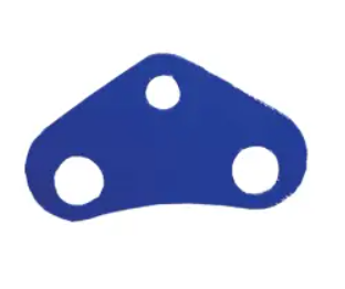 Style 907 - Restraint Plate - Three Hole Triangular - Carbon Steel