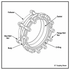 Smith-Blair Style 912 Cast Ductile Iron Flanged Coupling Adapter | OMNI Gasket | 3"–12"