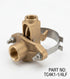 Campbell Clear Casing Pitless Adapter - 4-1/2 to 4.95 in Casing, 1 to 1-1/4 in Pipe