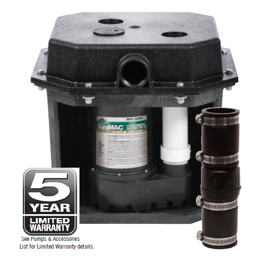 A.Y. McDonald DuraMAC 5030CVSPK Sink/Drain System 3/10 HP 120V Cast Iron