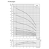 Grundfos SP 25S pump end performance curve 1, head vs flow, 60 Hz