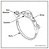 Smith-Blair Style 311 Service Saddle - Single Bale, Galvanized, 1-14 in