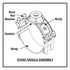 Smith-Blair Style 325 Bronze Service Saddle - Double SS Strap