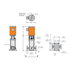 TIGERFLOW CD10 installation sketch with dimensions and base footprint