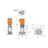 TIGERFLOW CD3 installation sketch with dimensions and base footprint